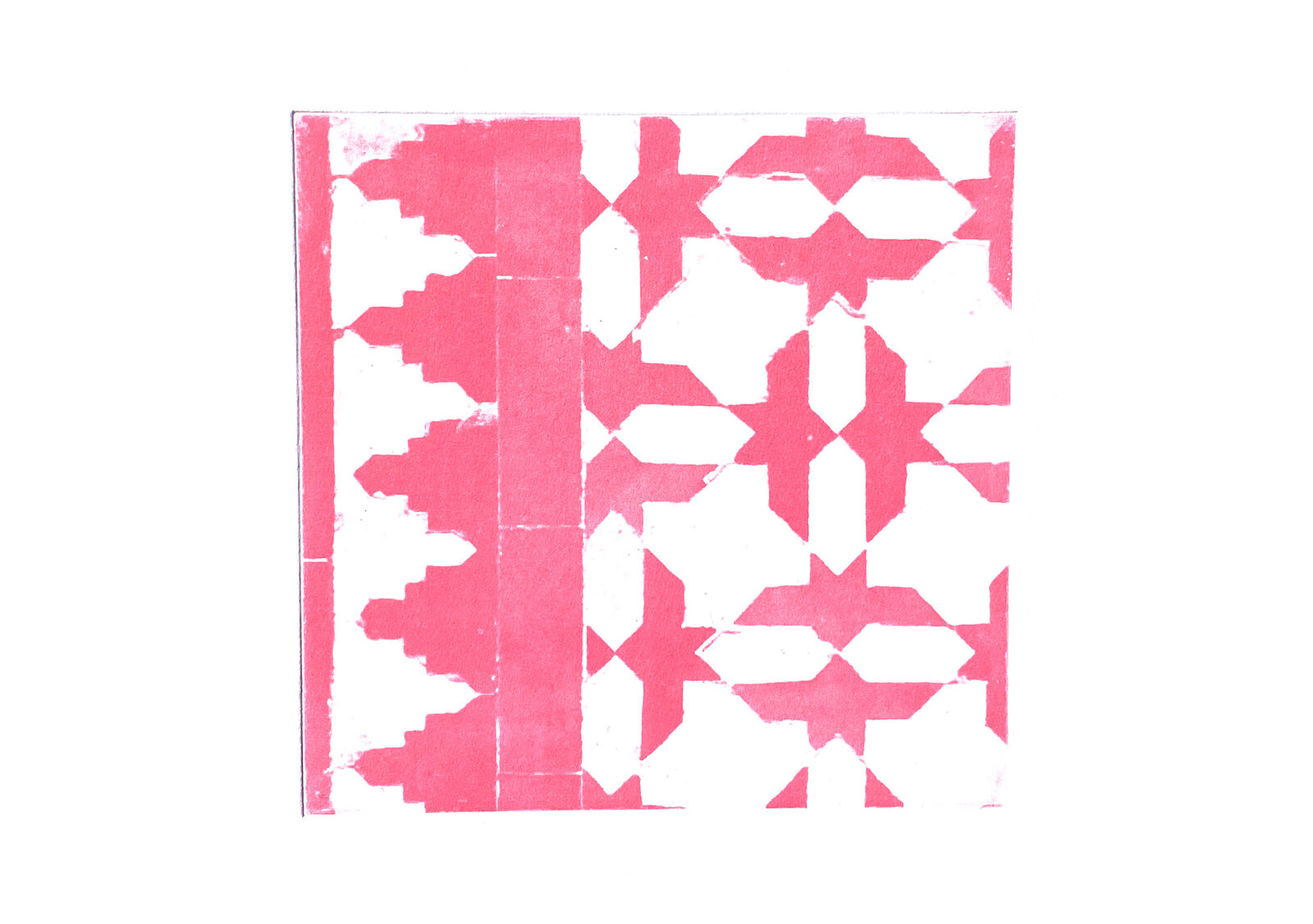 recovered pattern (1), Intagliotypie (Polymer-Print), 20 x 20 cm, 2023 © Agnes Christine Katschner