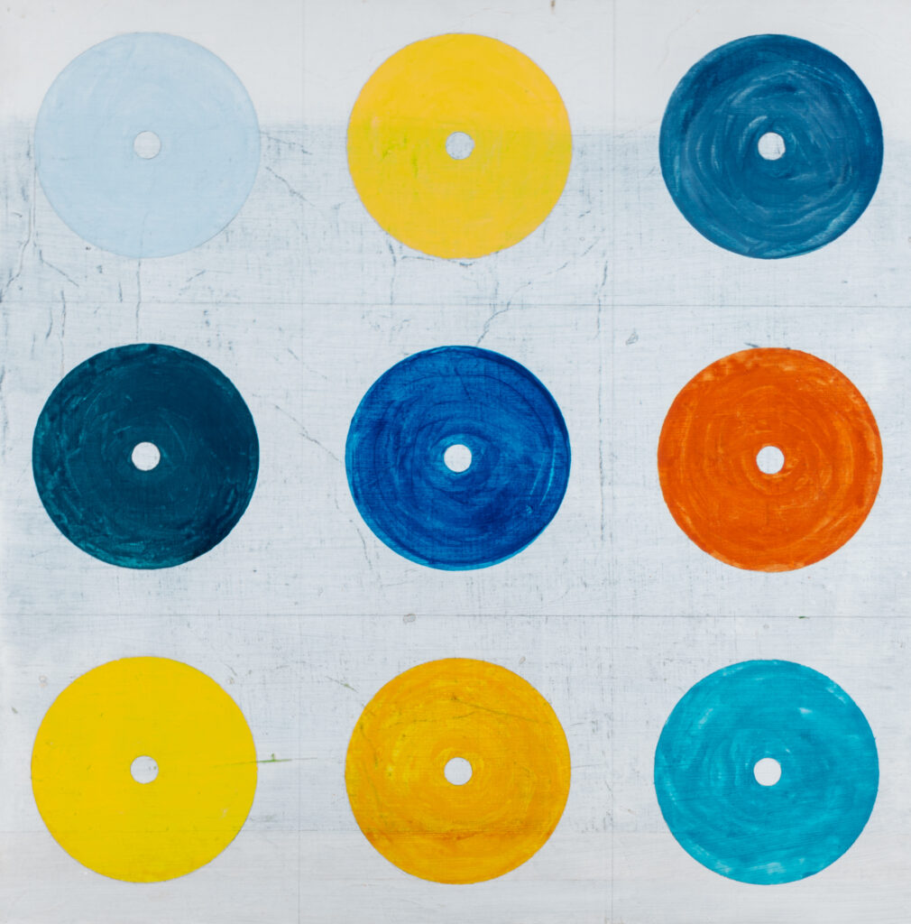 Vokabular der Farben - Gouache auf Papier auf Holz, 50 × 50 cm, 2015