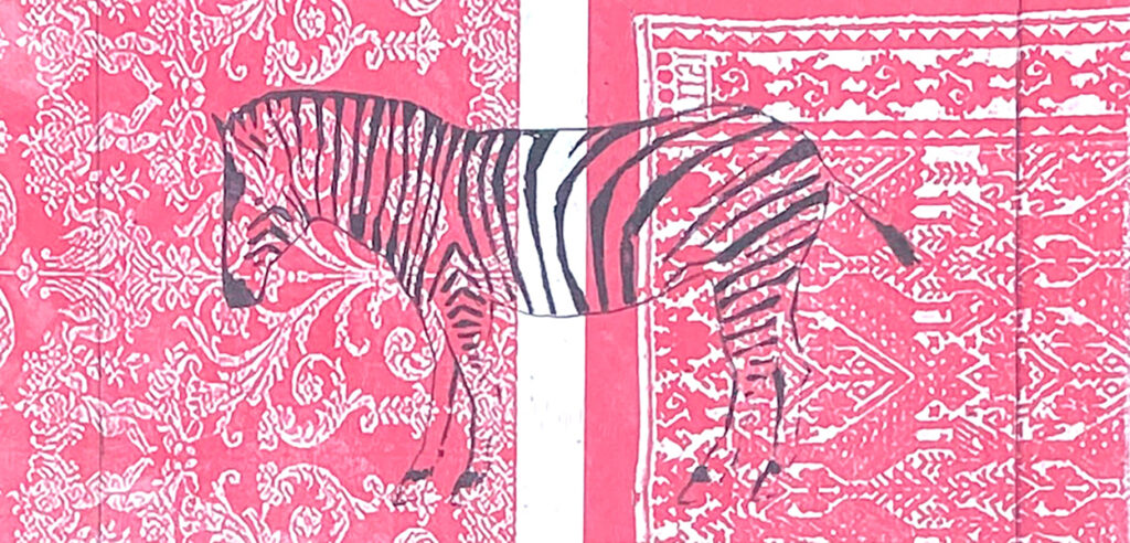 Sad Zebra - Intagliotypie (Polymer-Print), 20 × 25 cm, 2023